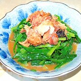 にら大量消費！にらと鯖味噌缶で時短の和え物♪